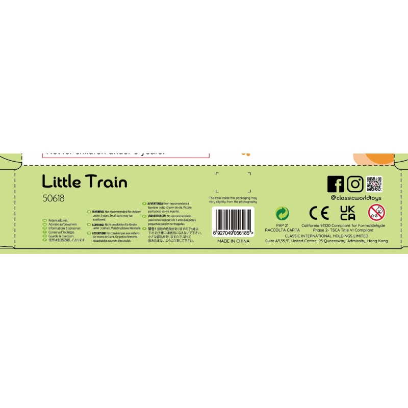 CLASSIC WORLD Zestaw Kolejka Tor Drewniany Pociąg + Sorter Kształtów 40 el. - obrazek 12