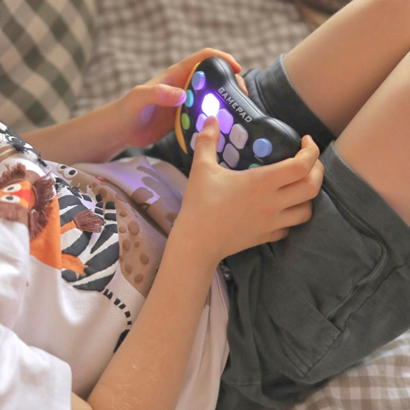 WOOPIE Elektroniczna Gra Zręcznościowa Pop-It Fidget Toy Gamepad Niebieski - obrazek 3