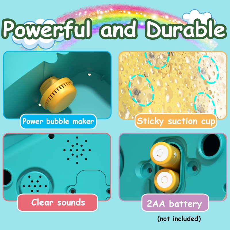 WOOPIE Zabawka do Kąpieli Dinozaur do Robienia Piany Pomarańczowy - obrazek 4