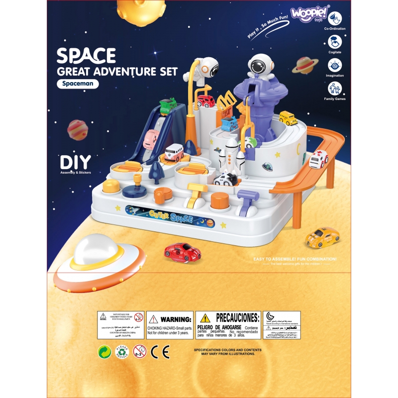 WOOPIE Interaktywny Tor Przeszkód dla Aut "Przygoda Astronauty" - obrazek 4