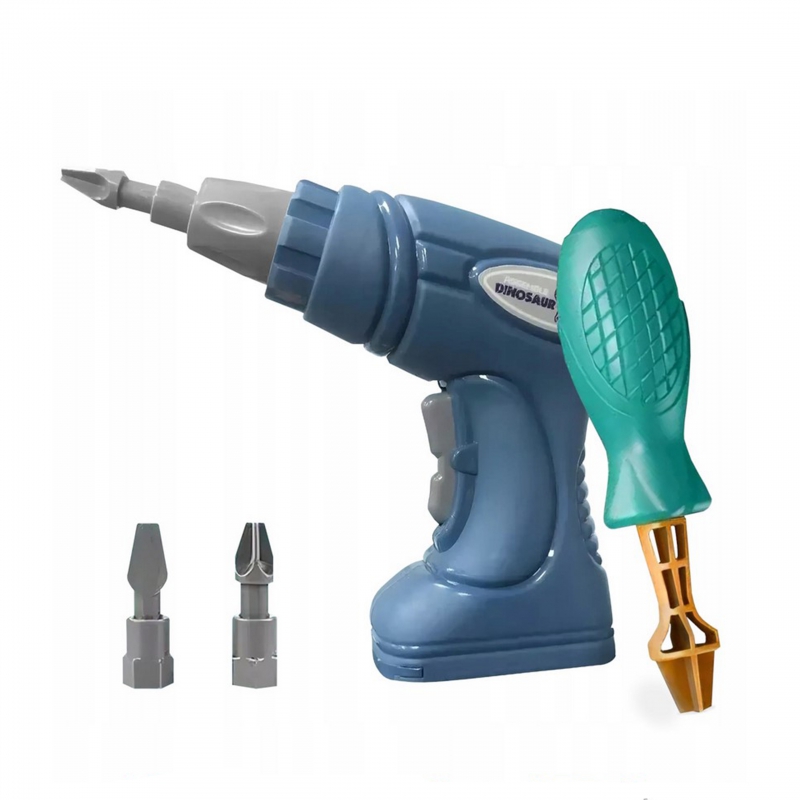 WOOPIE Zestaw Dinozaury do Skręcania 3 szt. Zestaw Konstrukcyjny w Pudełku + Wiertarka i Śrubokręt - obrazek 12