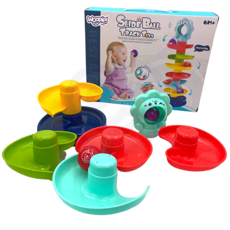 WOOPIE BABY Kulodrom Tor Kulkowy Zestaw Spirala + 2 Kulki - obrazek 5
