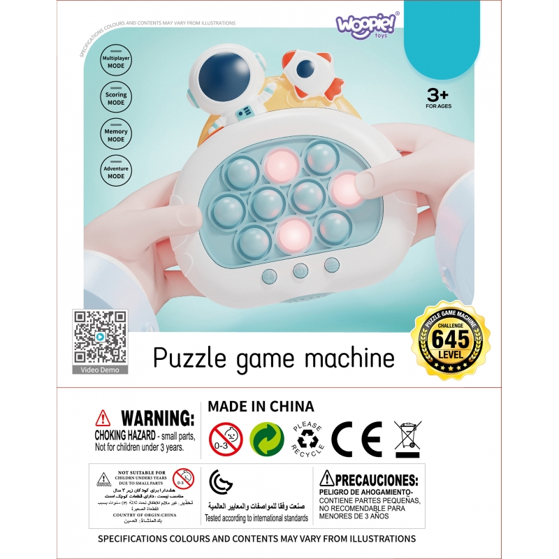 WOOPIE Gra POP IT Elektryczna Antystresowa Zręcznościowa Kosmos - obrazek 5