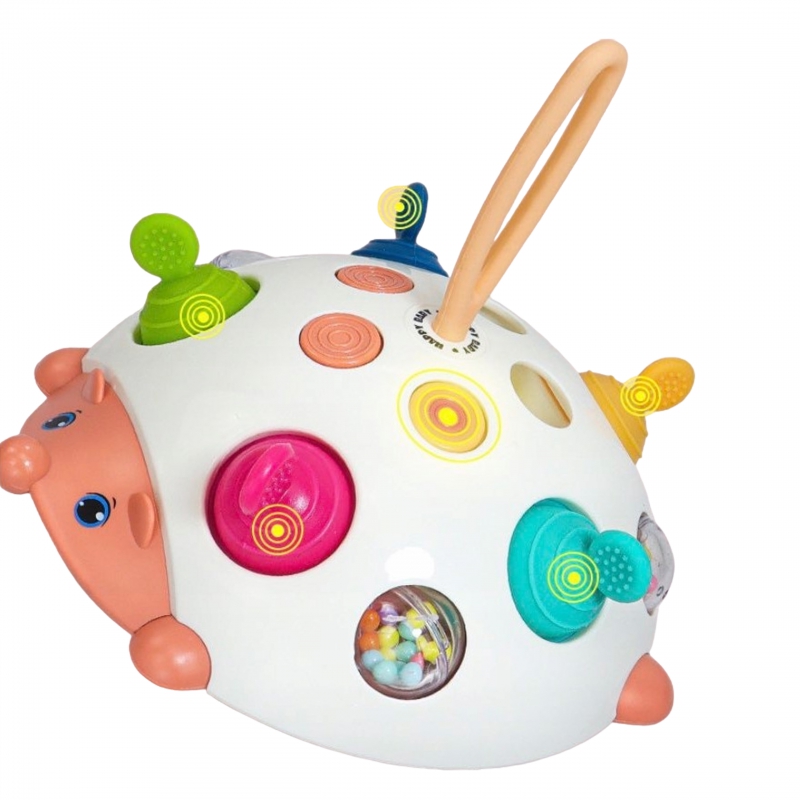 WOOPIE BABY Zabawka Sensoryczna 4w1 Jeżyk Pop-it Aktywizujący - obrazek 2