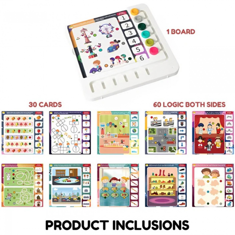 WOOPIE Zestaw 60 Gier Logicznych 3+ - obrazek 3