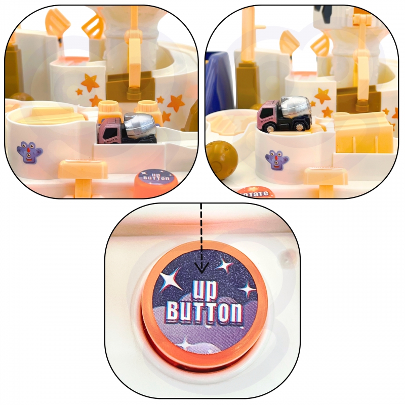 WOOPIE Interaktywny Tor Przeszkód Samochodowy " Kosmiczna Przygoda Astronauty" - obrazek 4