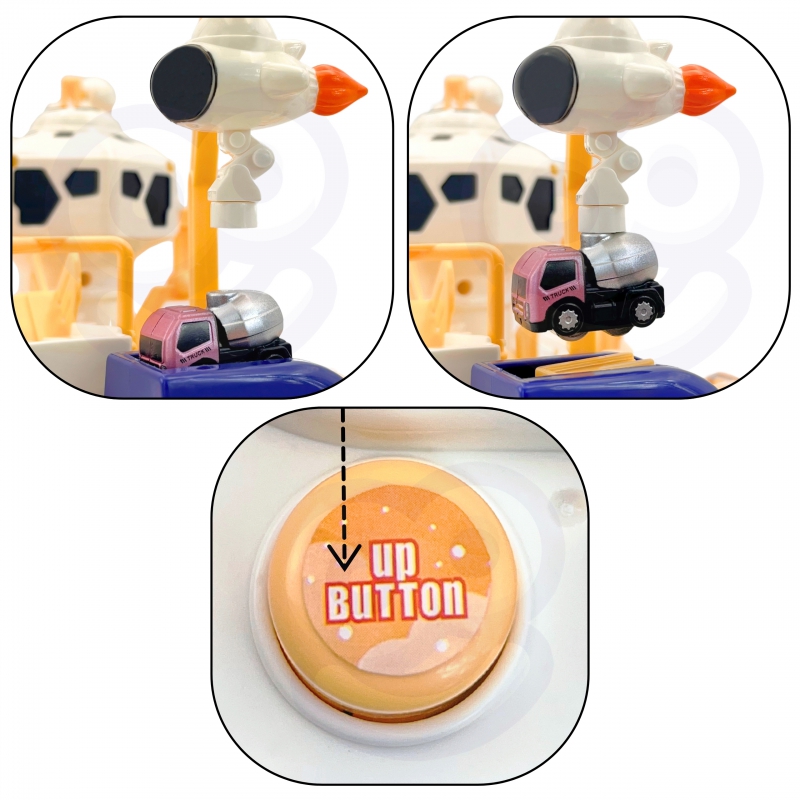 WOOPIE Interaktywny Tor Przeszkód Samochodowy " Kosmiczna Przygoda Astronauty" - obrazek 7