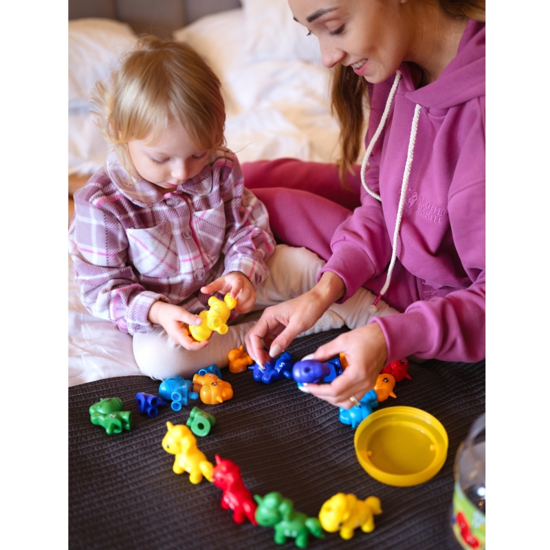 WOOPIE Figurki Montessori Zestaw Edukacyjny Jednorożce do Składania "Dopasuj Literki" 13 el. - obrazek 2