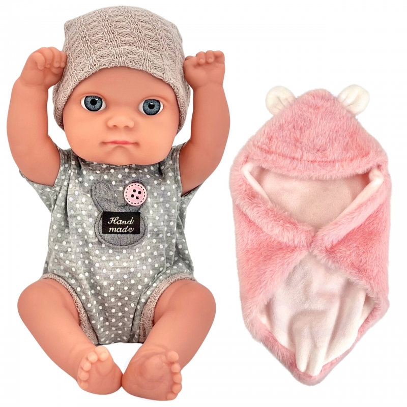 WOOPIE ROYAL Pierwsza Lalka Bobas z Kocykiem Króliczkiem 23 cm - obrazek 12