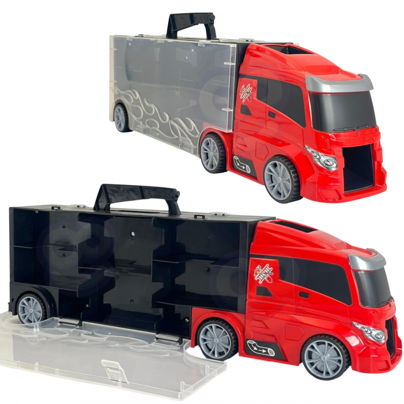 WOOPIE Zestaw Ciężarówka Transporter 3w1 Czerwony 11 el. - obrazek 10