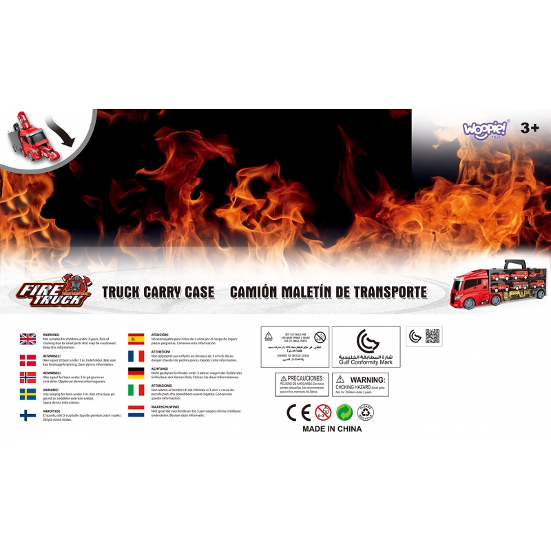 WOOPIE Zestaw Ciężarówka Transporter 3w1 Czerwony 11 el. - obrazek 14