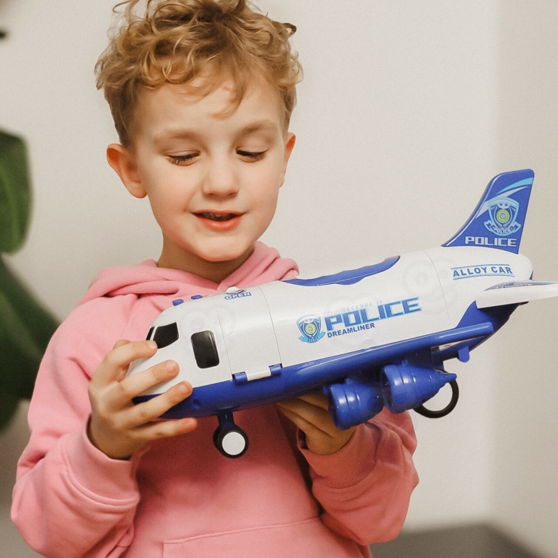 WOOPIE Interaktywy Samolot Rozkładany Policja Funkcja Pary Wodnej - obrazek 4