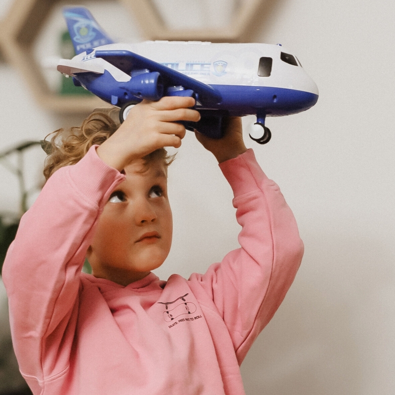 WOOPIE Interaktywy Samolot Rozkładany Policja Funkcja Pary Wodnej - obrazek 5