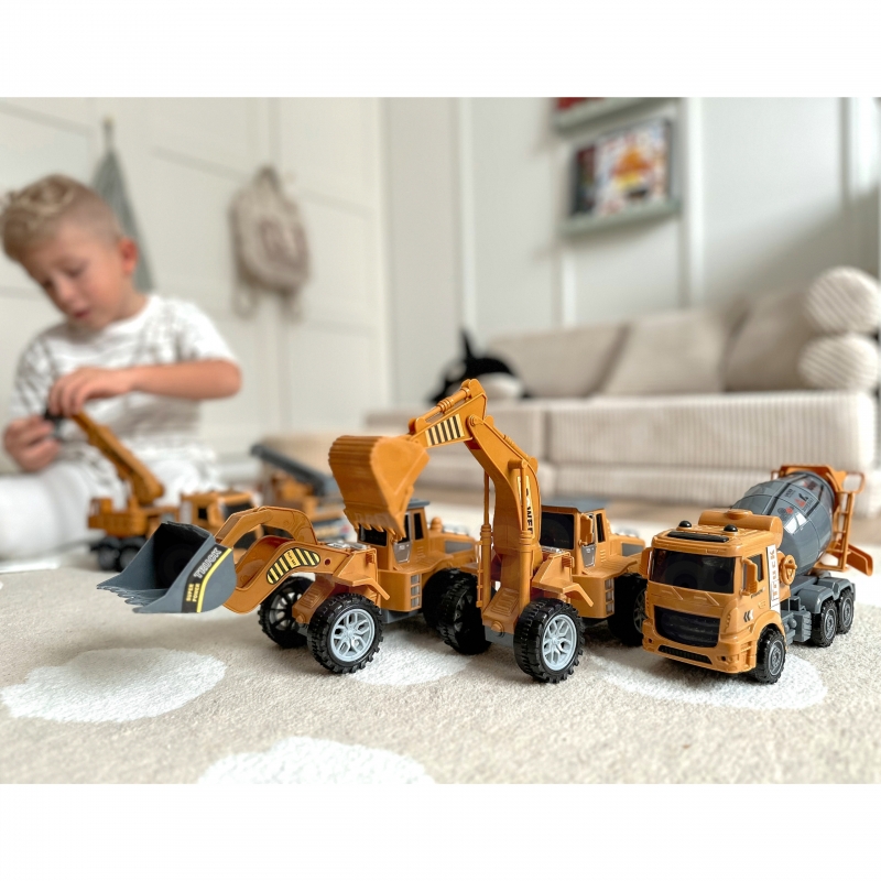 WOOPIE Wielki Zestaw Auta Budowlane 6w1 - obrazek 4