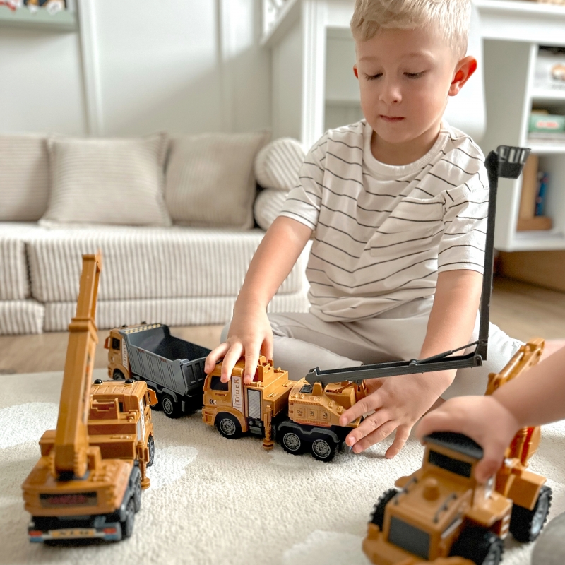 WOOPIE Wielki Zestaw Auta Budowlane 6w1 - obrazek 8