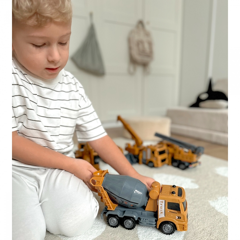 WOOPIE Wielki Zestaw Auta Budowlane 6w1 - obrazek 12