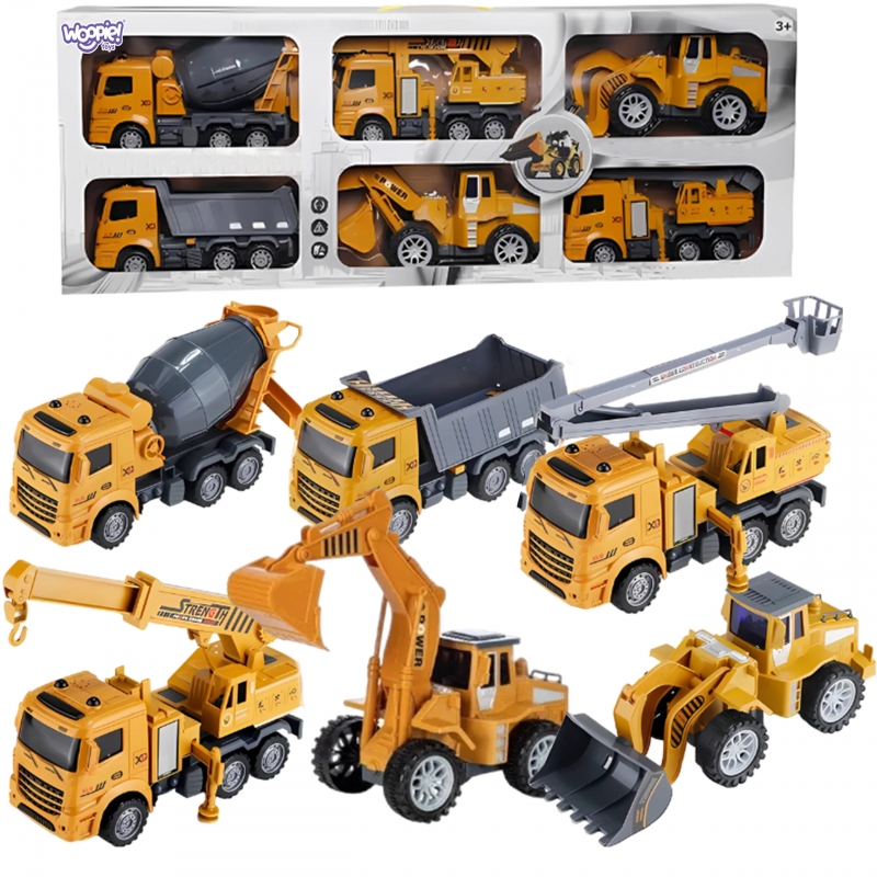 WOOPIE Wielki Zestaw Auta Budowlane 6w1 - obrazek 13