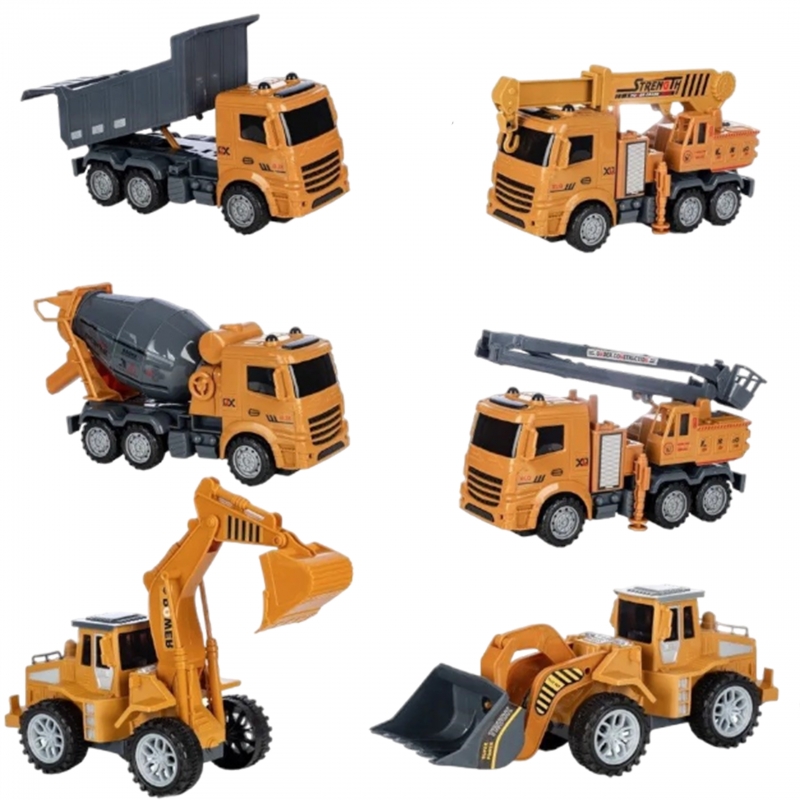 WOOPIE Wielki Zestaw Auta Budowlane 6w1 - obrazek 14