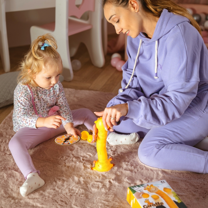 WOOPIE Gra Zręcznościowa Żyrafka Układanie Kubeczków - obrazek 2