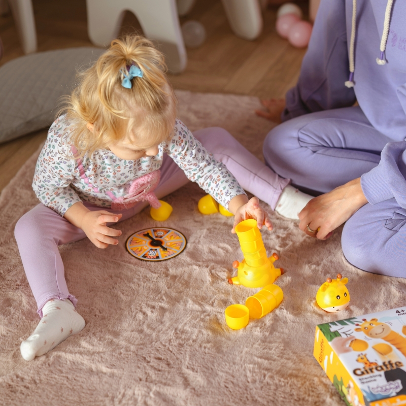 WOOPIE Gra Zręcznościowa Żyrafka Układanie Kubeczków - obrazek 5