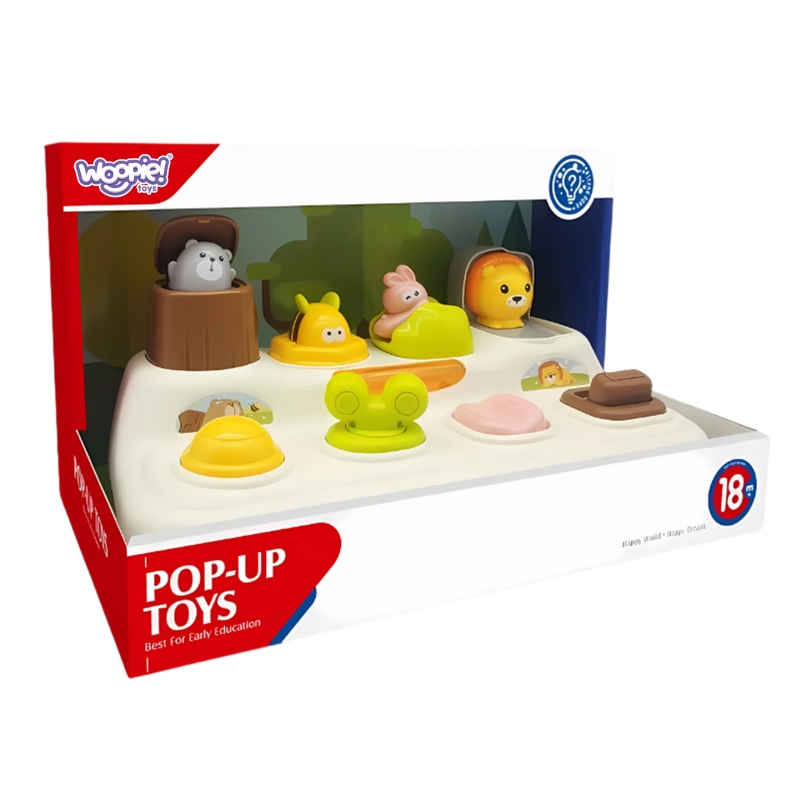 WOOPIE BABY Zabawka Edukacyjna Wyskakujące Zwierzątka ZOO Pop Up - obrazek 4