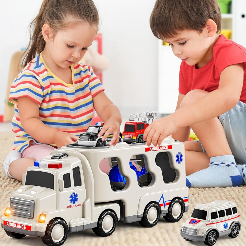 WOOPIE Laweta Drogowa zestaw 5 Aut - Ambulans - obrazek 5