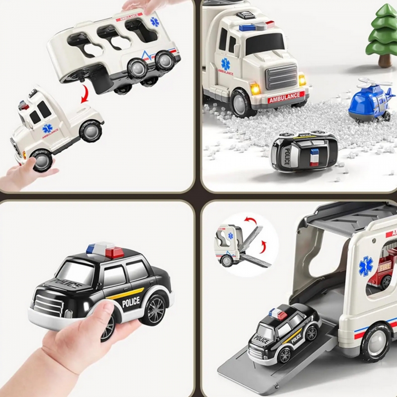 WOOPIE Laweta Drogowa zestaw 5 Aut - Ambulans - obrazek 9