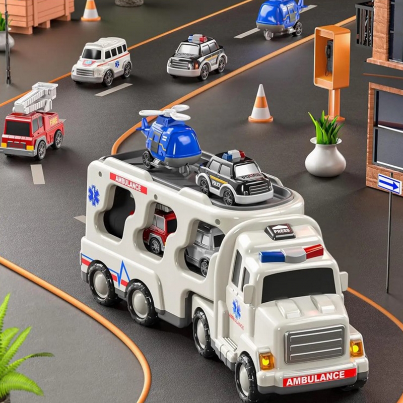 WOOPIE Laweta Drogowa zestaw 5 Aut - Ambulans - obrazek 10