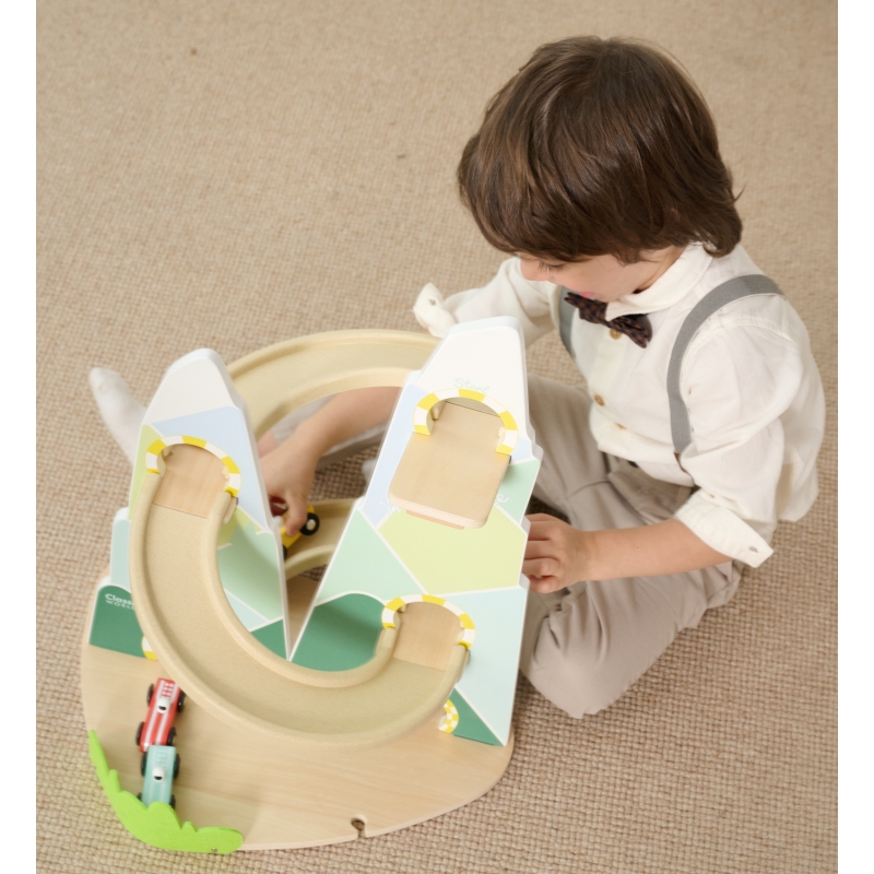 CLASSIC WORLD Drewniany Tor Samochodowy "Górski Wyścig" - obrazek 7