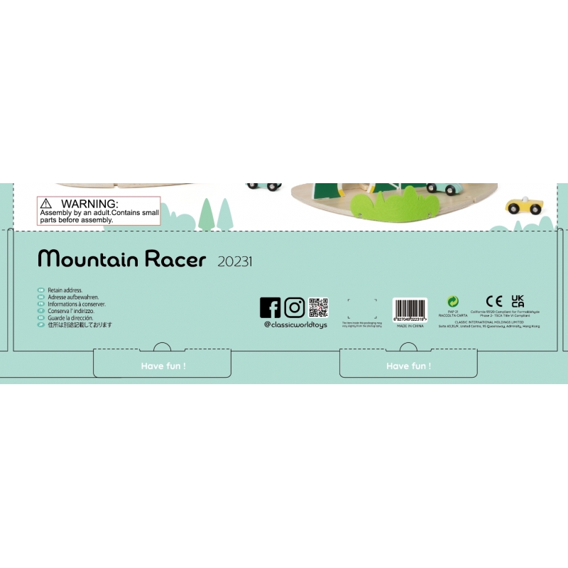 CLASSIC WORLD Drewniany Tor Samochodowy "Górski Wyścig" - obrazek 15