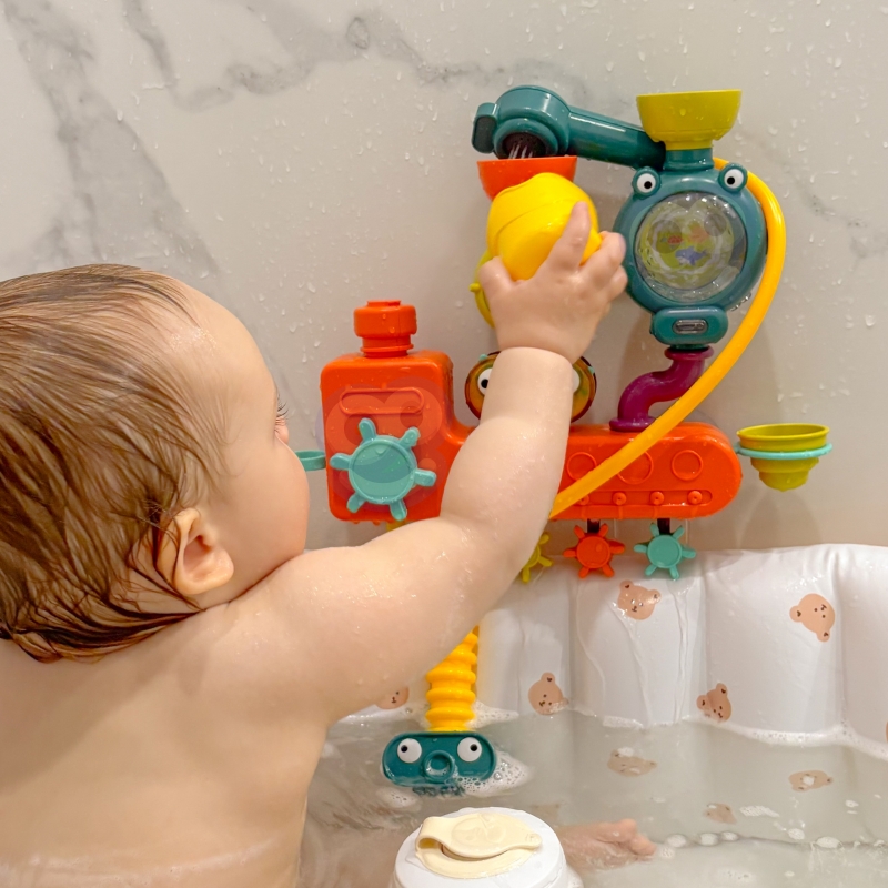 WOOPIE BABY Zabawka do Kąpieli Kranik Prysznic Fontanna Przelewowa Kaczuszka - obrazek 3