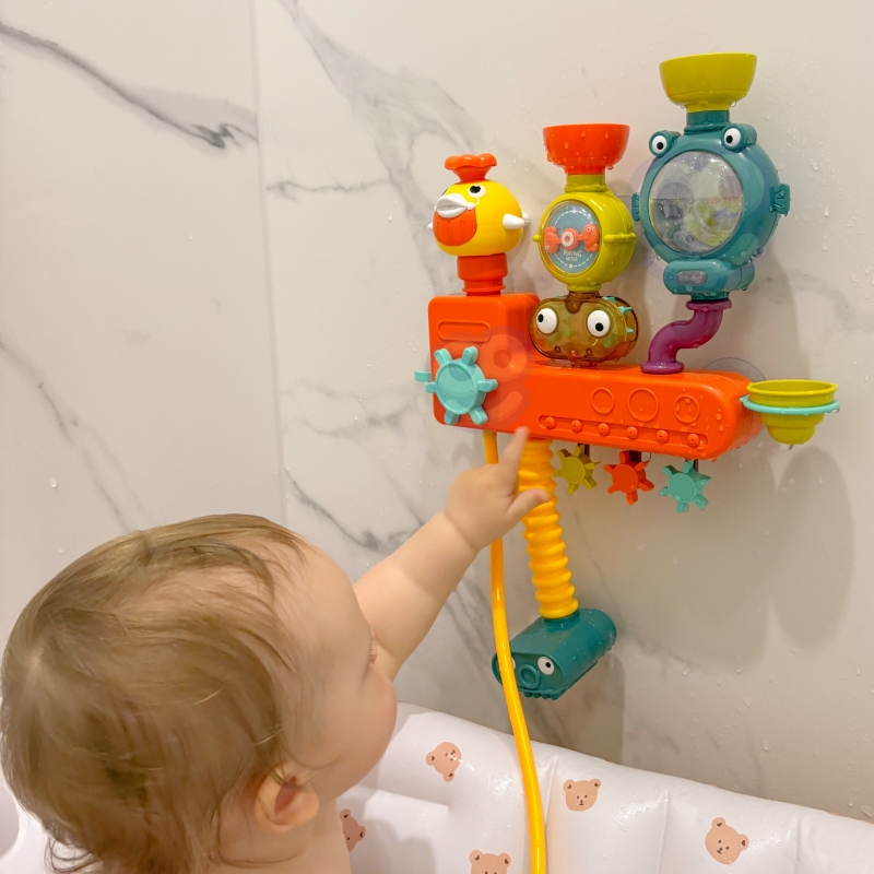 WOOPIE BABY Zabawka do Kąpieli Kranik Prysznic Fontanna Przelewowa Kaczuszka - obrazek 4