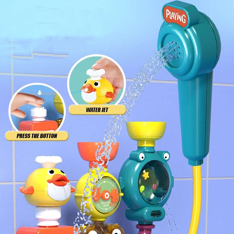 WOOPIE BABY Zabawka do Kąpieli Kranik Prysznic Fontanna Przelewowa Kaczuszka - obrazek 6