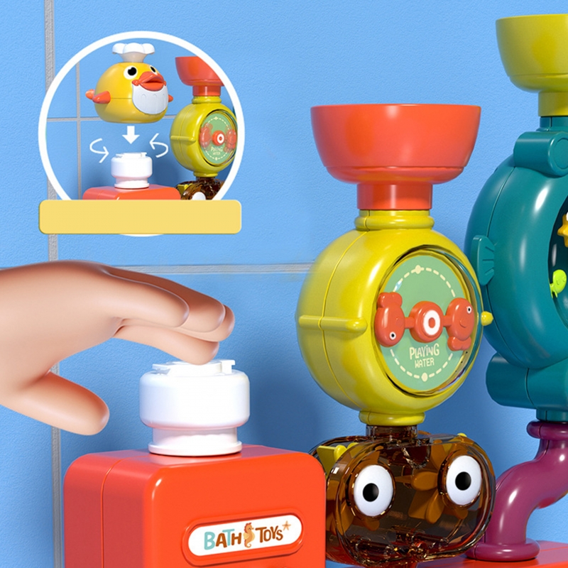 WOOPIE BABY Zabawka do Kąpieli Kranik Prysznic Fontanna Przelewowa Kaczuszka - obrazek 8