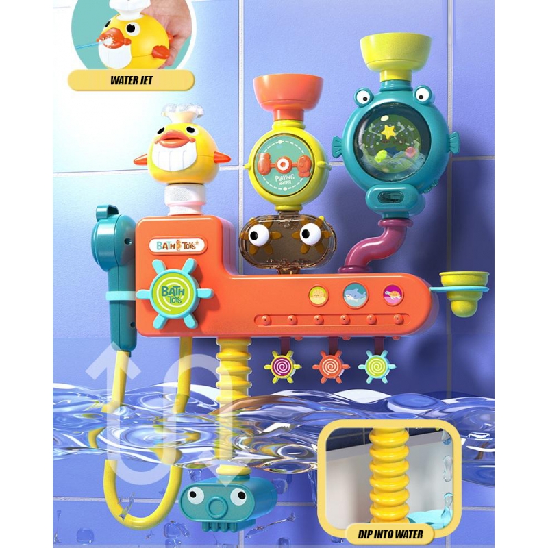 WOOPIE BABY Zabawka do Kąpieli Kranik Prysznic Fontanna Przelewowa Kaczuszka - obrazek 10