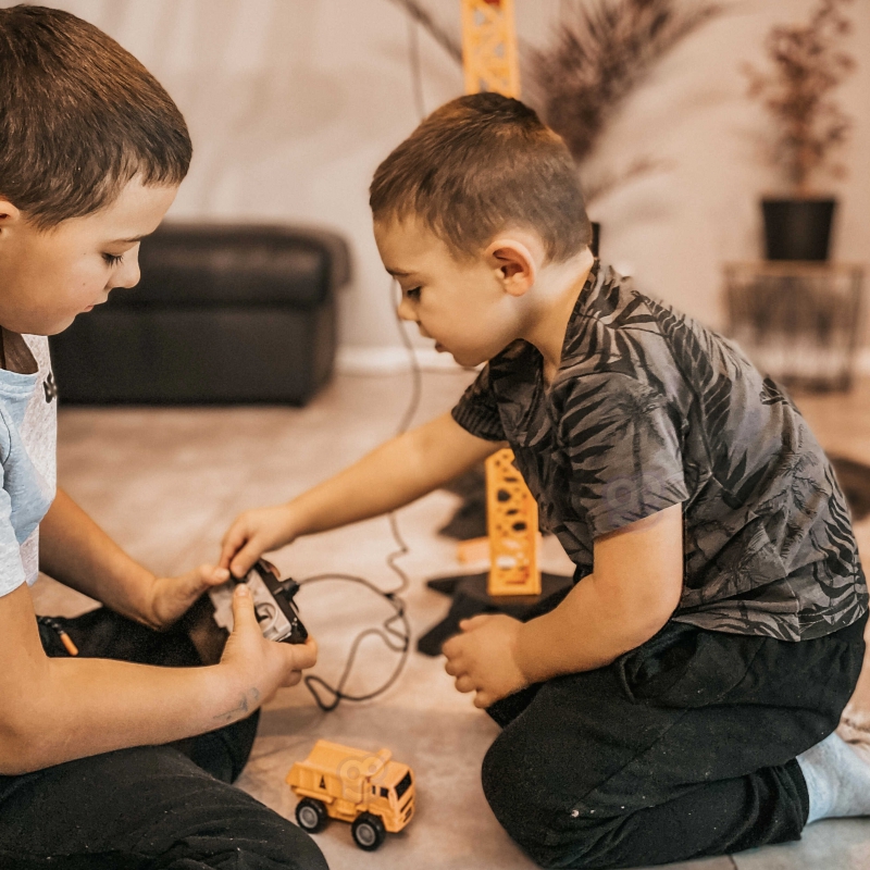 WOOPIE Dźwig Żuraw Zdalnie Sterowany 103 cm R/C Ciężarówka Koparka + 4 Akc. - obrazek 11