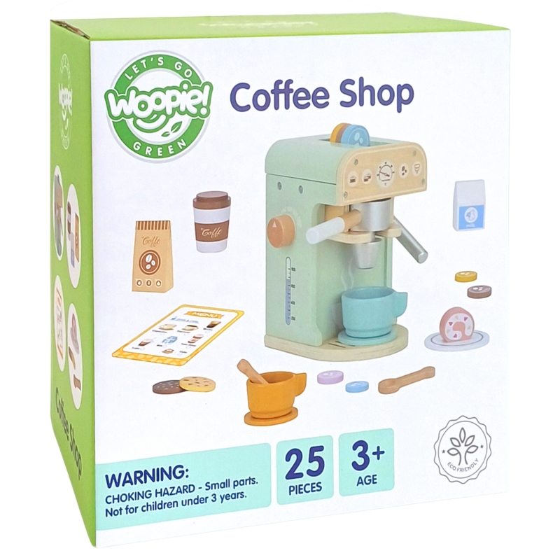 WOOPIE GREEN Drewniany Ekspres do Kawy Cukiernia Barista 25 el. - obrazek 15