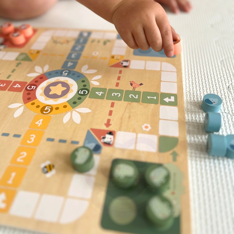 WOOPIE GREEN Gry Planszowe Logiczne 2w1 Ludo Chińczyk + Węże i Drabiny - obrazek 7