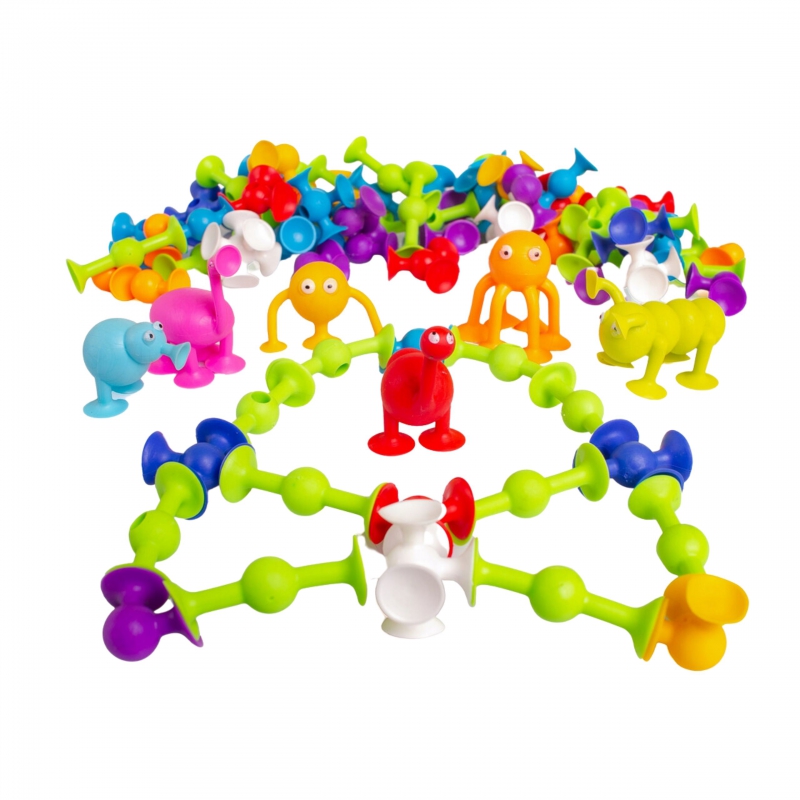 WOOPIE Klocki Konstrukcyjne z Przyssawkami - Zwariowane Zwierzaki - obrazek 10