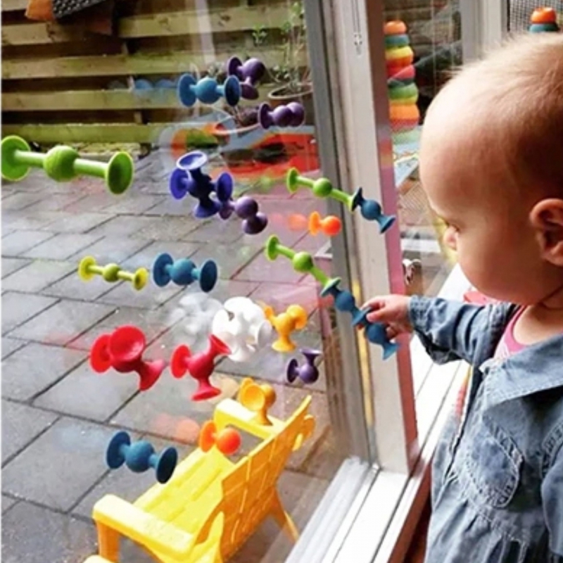 WOOPIE Klocki Konstrukcyjne z Przyssawkami - Zwariowane Zwierzaki - obrazek 11