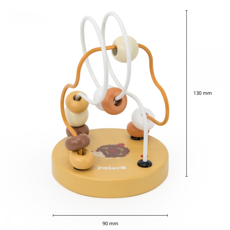 VIGA PolarB Drewniany Poręczny Labirynt Przeplatanka Pętla Motoryczna 1szt - obrazek 10