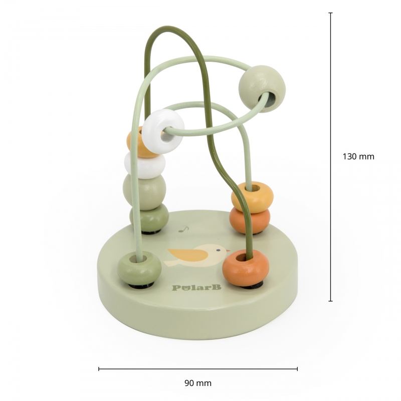 VIGA PolarB Drewniany Poręczny Labirynt Przeplatanka Pętla Motoryczna 1szt - obrazek 12