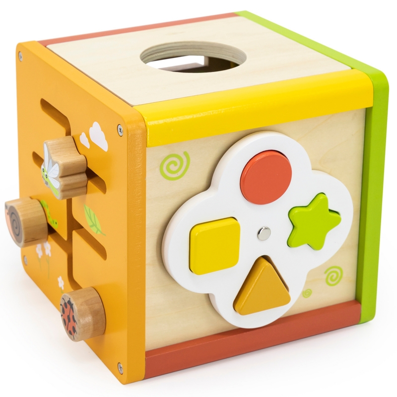 VIGA Drewniana Kostka Edukacyjna 5w1 - obrazek 2