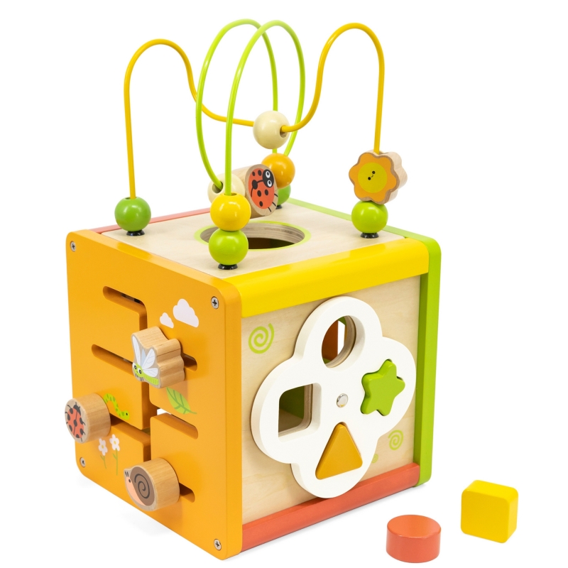 VIGA Drewniana Kostka Edukacyjna 5w1 - obrazek 5