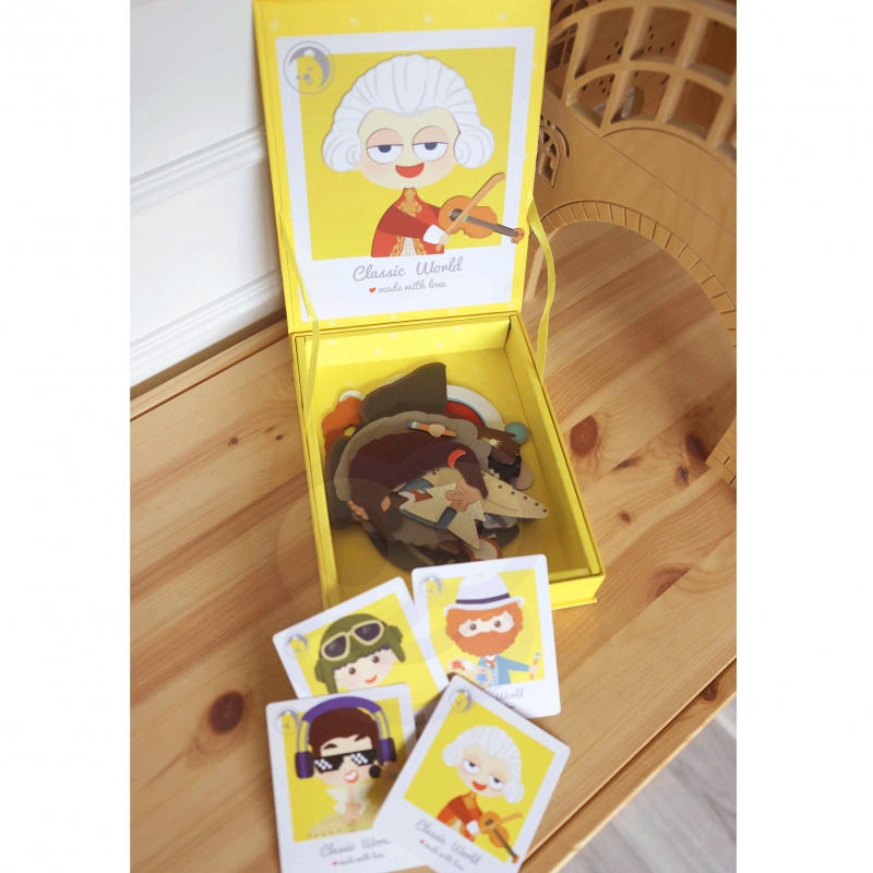 CLASSIC WORLD Układanka Magnetyczna Moda Zdjęcia Chłopcy 32 el. - obrazek 4