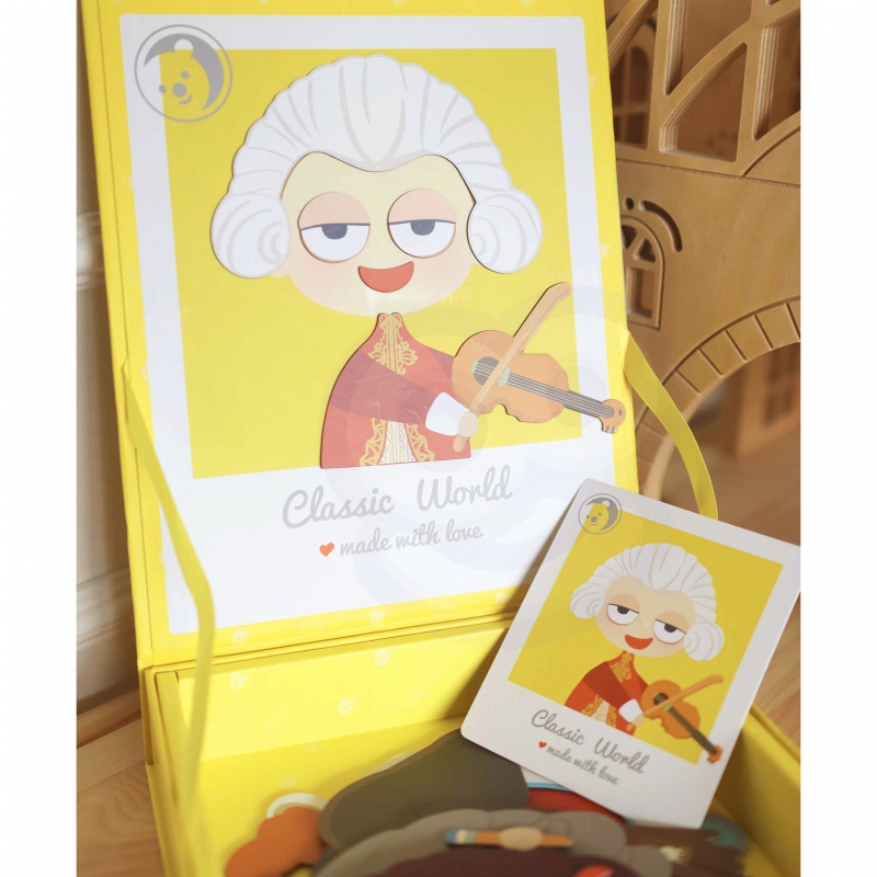 CLASSIC WORLD Układanka Magnetyczna Moda Zdjęcia Chłopcy 32 el. - obrazek 6