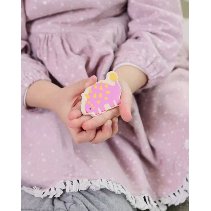 CLASSIC WORLD Drewniana Układanka Jajka Dinozaurów - obrazek 3