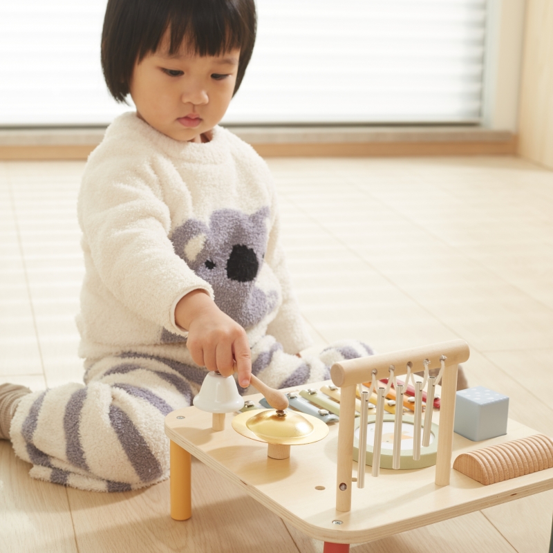 Viga Drewniany Stolik Edukacyjny Muzyczny Sensoryczny 7W1 - obrazek 7