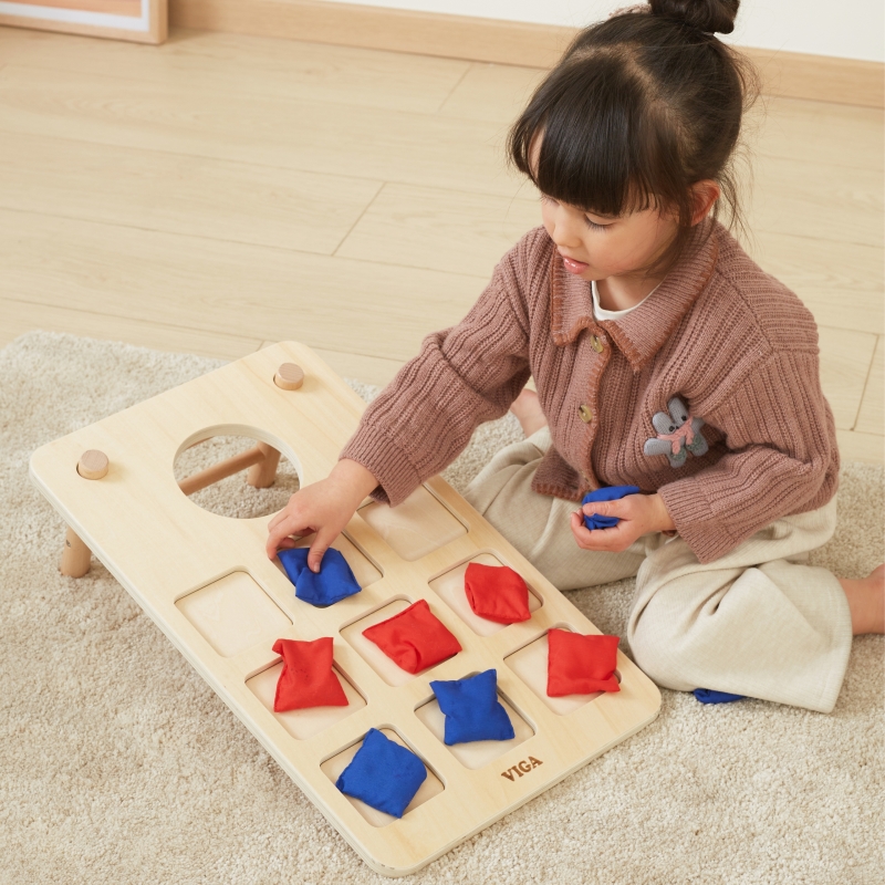 Viga Gra Zręcznościowa 2w1 Kółko i Krzyżyk + Cornhole - Rzut Do celu - obrazek 2