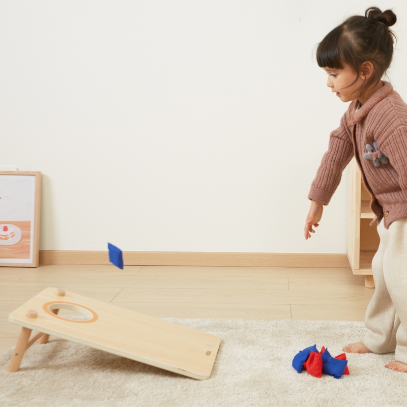 Viga Gra Zręcznościowa 2w1 Kółko i Krzyżyk + Cornhole - Rzut Do celu - obrazek 3